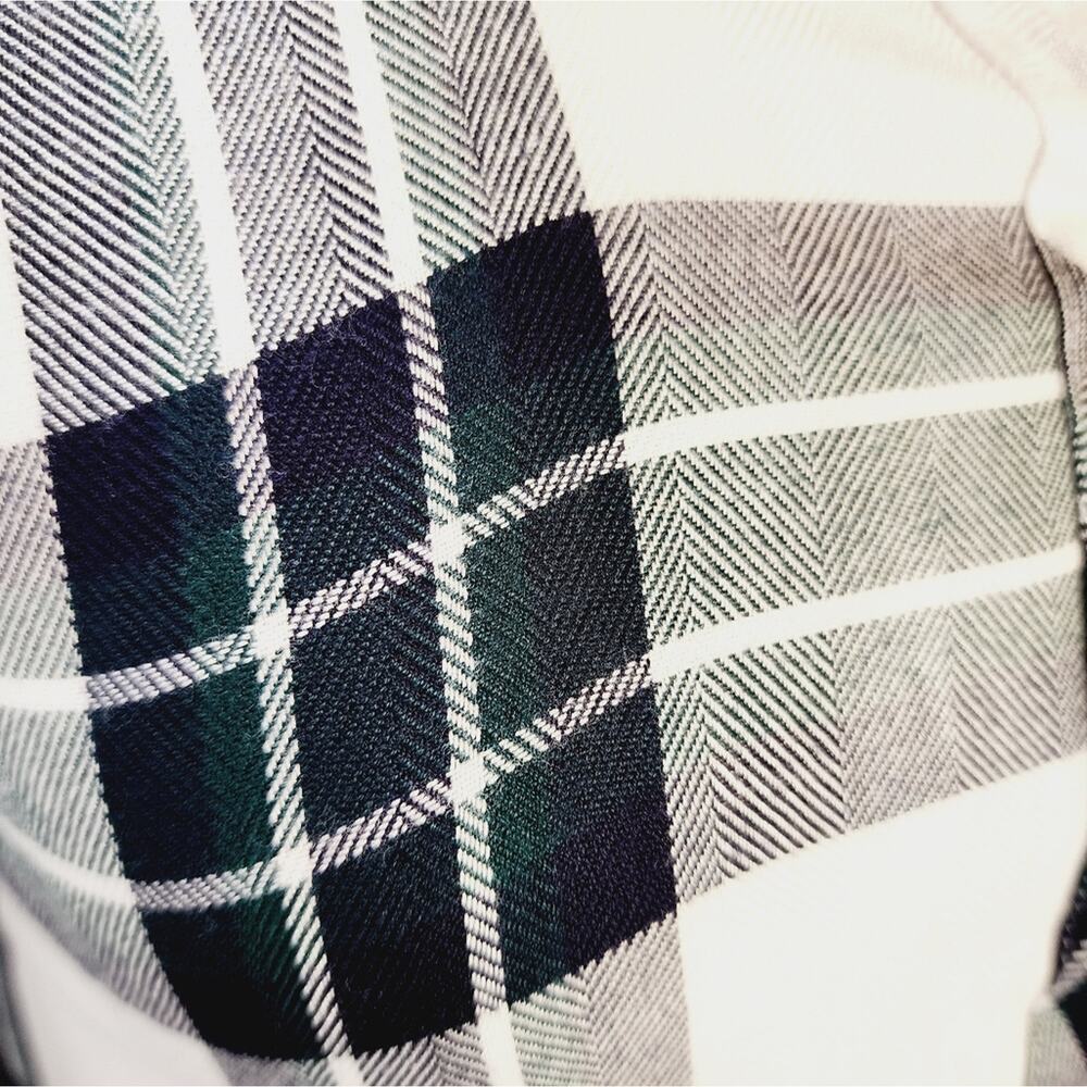 Rails Xs Super Soft Blk Wht Grn Buttong Down - image 6